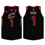 Cleveland Cavaliers Derrick Rose Statement Black Swingman Jersey