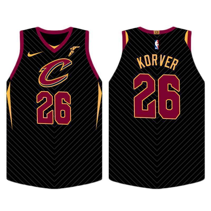 Cleveland Cavaliers #26 Kyle Korver Statement Black Swingman Jersey