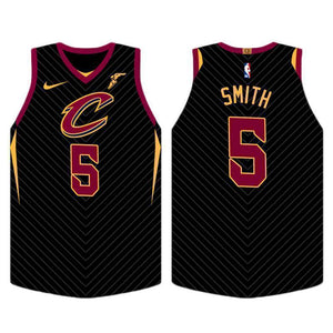 Cleveland Cavaliers #5 JR Smith Statement Black Swingman Jersey
