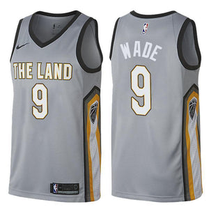 Cleveland Cavaliers #9 Dwyane Wade City Series Gray Swingman Jersey