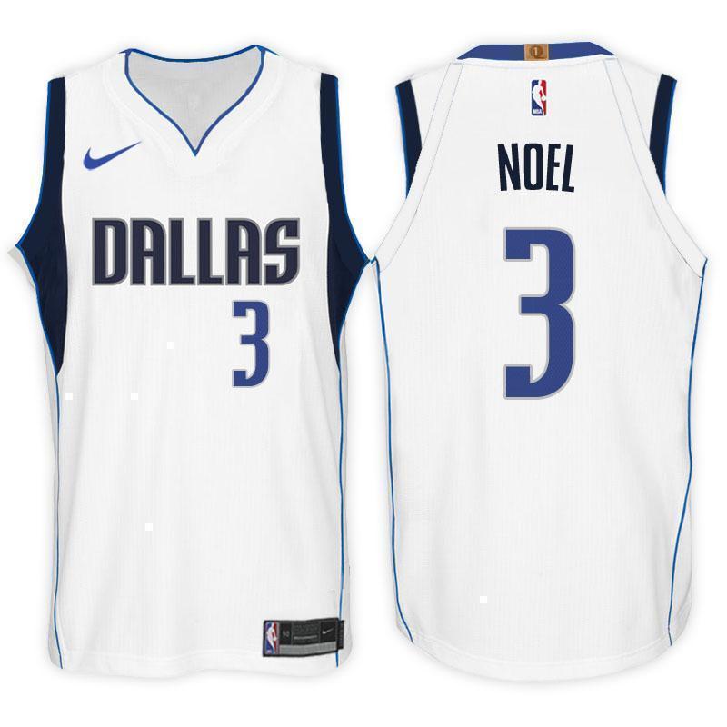 Dallas Mavericks #3 Nerlens Noel Association White Swingman Jersey