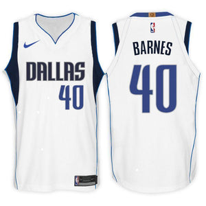 Dallas Mavericks #40 Harrison Barnes Association White Swingman Jersey
