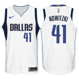 Dallas Mavericks #41 Dirk Nowitzki Association White Swingman Jersey