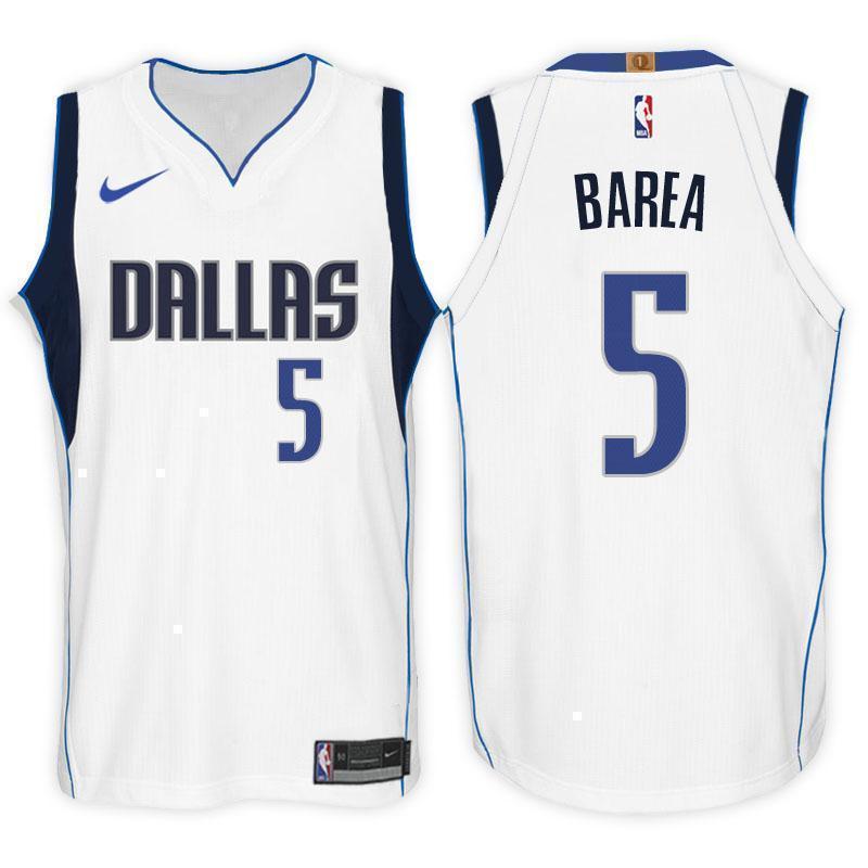 Dallas Mavericks #5 J.J. Barea Association White Swingman Jersey