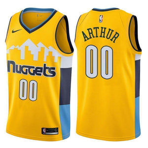 Denver Nuggets #00 Darrell Arthur Statement Gold Swingman Jersey