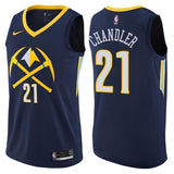 Denver Nuggets #21 Wilson Chandler City Edition Navy Swingman Jersey