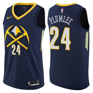 Denver Nuggets #24 Mason Plumlee City Edition Navy Swingman Jersey