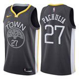 Golden State Warriors #27 Zaza Pachulia Statement Black Swingman Jersey