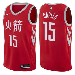 Houston Rockets #15 Clint Capela City Edition Red Swingman Jersey