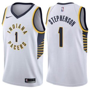 Indiana Pacers #1 Lance Stephenson Association White Swingman Jersey