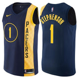 Indiana Pacers #1 Lance Stephenson City Edition Navy Swingman Jersey