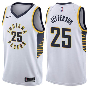 Indiana Pacers #25 Al Jefferson Association White Swingman Jersey