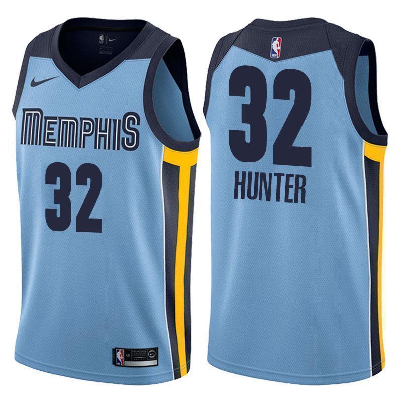Memphis Grizzlies #32 Vince Hunter Statement Blue Swingman Jersey