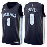 Memphis Grizzlies #8 MarShon Brooks Icon Navy Swingman Jersey
