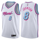 Miami Heat #8 Tyler Johnson City Edition White Swingman Jersey