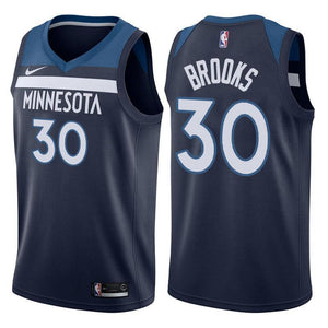 Minnesota Timberwolves #30 Aaron Brooks Icon Navy Swingman Jersey