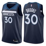 Minnesota Timberwolves #30 Aaron Brooks Icon Navy Swingman Jersey