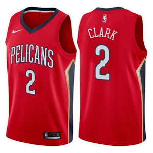 New Orleans Pelicans #2 Ian Clark Statement Red Swingman Jersey