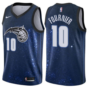 Orlando Magic #10 Evan Fournier City Edition Navy Swingman Jersey