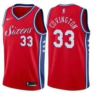 Philadelphia 76ers #33 Robert Covington Statement Red Swingman Jersey