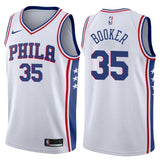 Philadelphia 76ers #35 Trevor Booker Association White Swingman Jersey