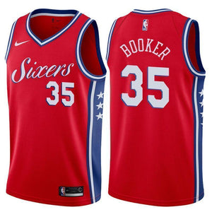 Philadelphia 76ers #35 Trevor Booker Statement Red Swingman Jersey
