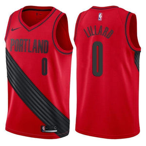 Portland Trail Blazers #0 Damian Lillard Statement Red Swingman Jersey