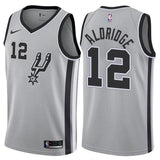 San Antonio Spurs #12 LaMarcus Aldridge Statement Gray Swingman Jersey