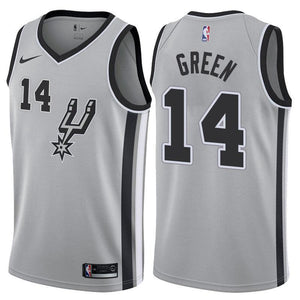 San Antonio Spurs #14 Danny Green Statement Gray Swingman Jersey