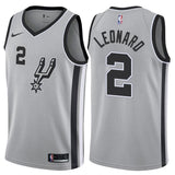 San Antonio Spurs #2 Kawhi Leonard Statement Gray Swingman Jersey