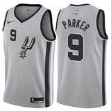 San Antonio Spurs #9 Tony Parker Statement Gray Swingman Jersey