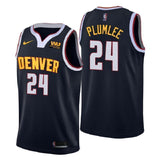 Denver Nuggets #24 Mason Plumlee Icon Edition Navy Swingman Jersey