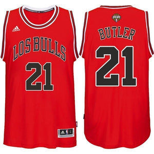 Men's Chicago Bulls Jimmy Butler Noches Enebea Road Swingman Jersey Red