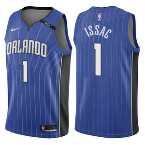 Orlando Magic #1 Jonathan Isaac Icon Blue Memorial Swingman Jersey