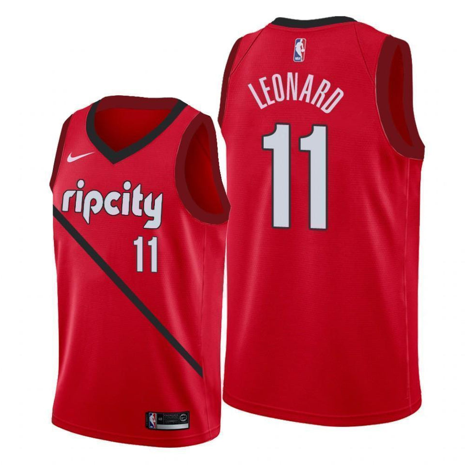 Portland Trail Blazers #11 Meyers Leonard 2018/19 Earned Edition Swingman Jersey