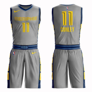 Memphis Grizzlies #11 Mike Conley Jr City 2019 Jersey and Pant Set