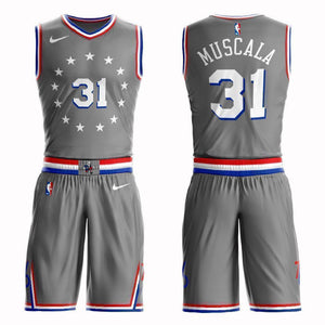 Philadelphia 76ers #31 Mike Muscala City 2019 Jersey and Pant Set