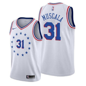 Philadelphia 76ers #31 Mike Muscala 2018/19 Earned Edition Swingman Jersey