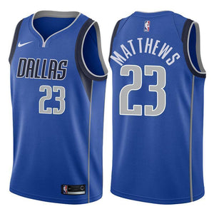 Dallas Mavericks #23 Wesley Matthews Icon Royal Swingman Jersey
