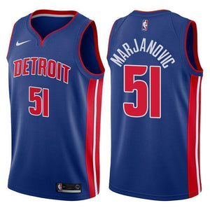 Detroit Pistons #51 Boban Marjanovic Icon Blue Swingman Jersey