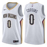 New Orleans Pelicans #0 DeMarcus Cousins Association White Swingman Jersey