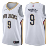 New Orleans Pelicans #9 Rajon Rondo Association White Swingman Jersey
