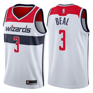 Washington Wizards #3 Bradley Beal Association White Swingman Jersey