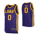 Naz Reid LSU Tigers Basketball Jersey - Purple