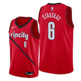 Portland Trail Blazers #6 Nik Stauskas 2018/19 Earned Edition Swingman Jersey