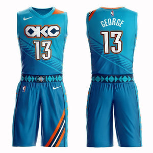 Oklahoma City Thunder #13 Paul George City 2019 Jersey and Pant Set