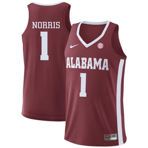 Riley Norris Alabama Crimson Tide Basketball Jersey - Cardinal