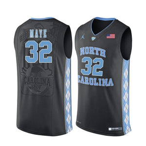 Luke Maye North Carolina Basketball Jersey-Black