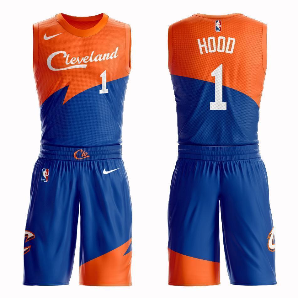 Cleveland Cavaliers #1 Rodney Hood City 2019 Jersey and Pant Set