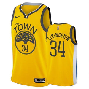 Golden State Warriors #34 Shaun Livingston 2018/19 Earned Edition Swingman Jersey